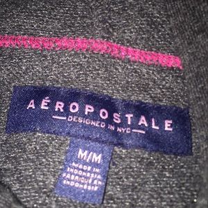 Areo postale grey fitted hoodie